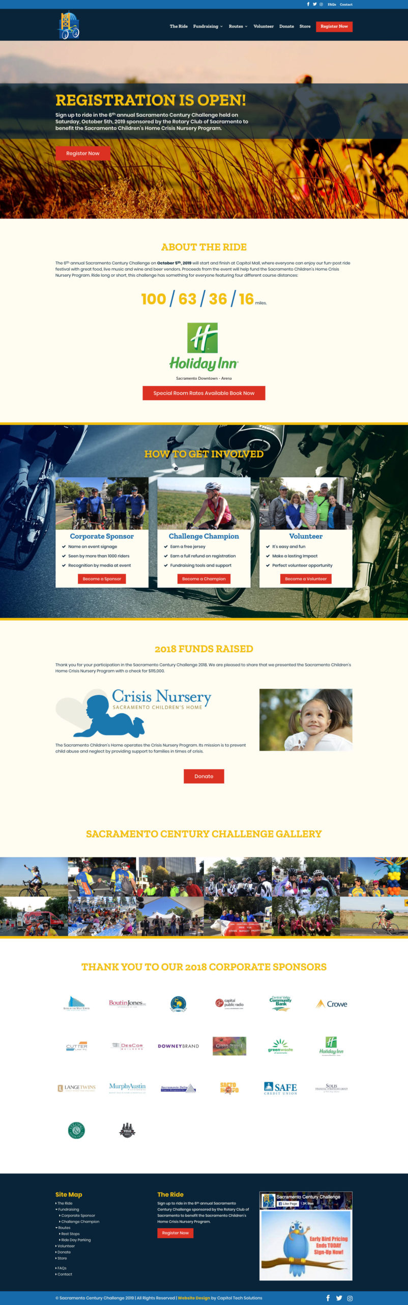 Sacramento Century Website Design