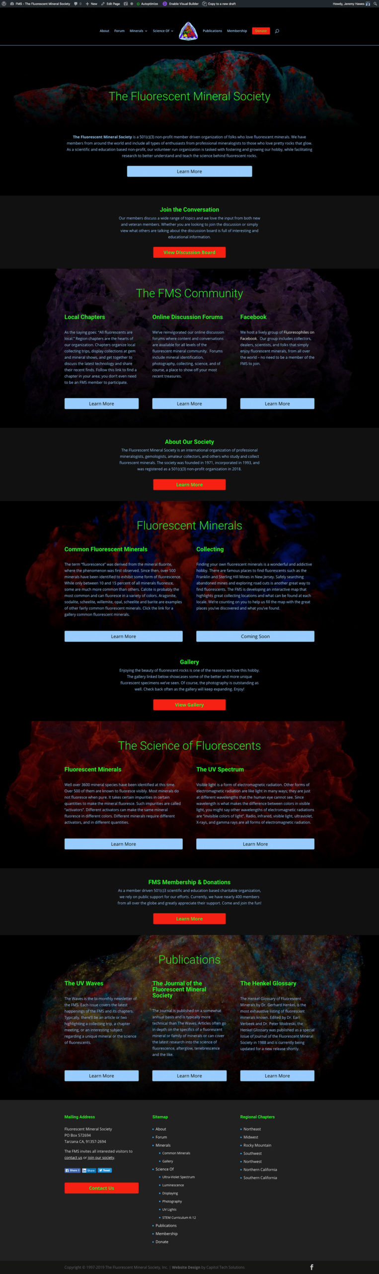 UV Minerals Website Design